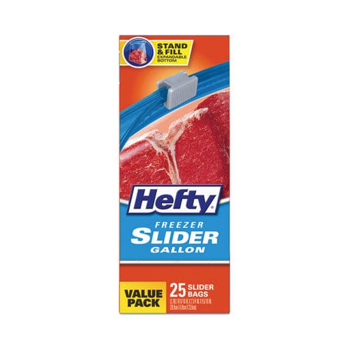 Hefty Slider Bags 1 Gal 2.5 Mil 10.56 X 11 Clear 25/box - Food Service - Hefty®