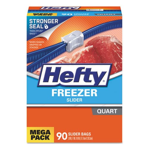 Hefty Slider Bags 1 Gal 2.5 Mil 10.56 X 11 Clear 25/box - Food Service - Hefty®