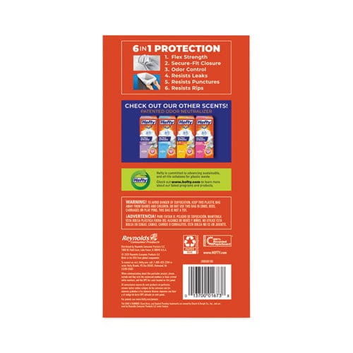 Hefty Ultra Strong Tall Kitchen And Trash Bags 13 Gal 0.9 Mil 23.75 X 24.88 White 110/box - Janitorial & Sanitation - Hefty®