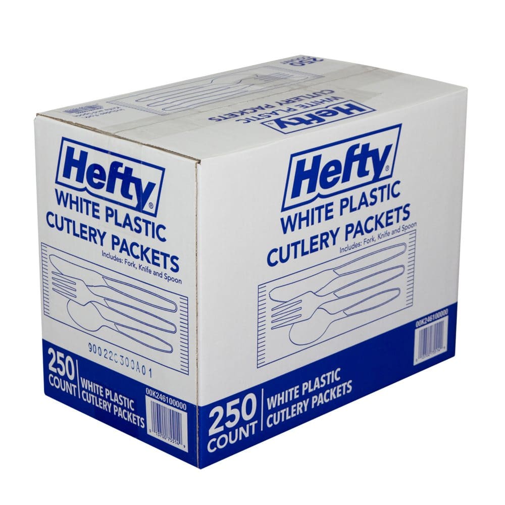Hefty Wrapped Plastic Cutlery Combo Packs (250 ct.) - Disposable Tableware - Hefty
