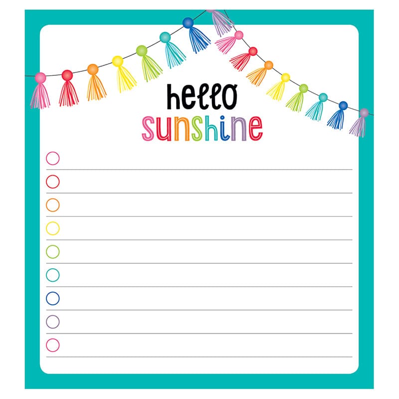 Hello Sunshine Notepad (Pack of 12) - Note Pads - Carson Dellosa Education