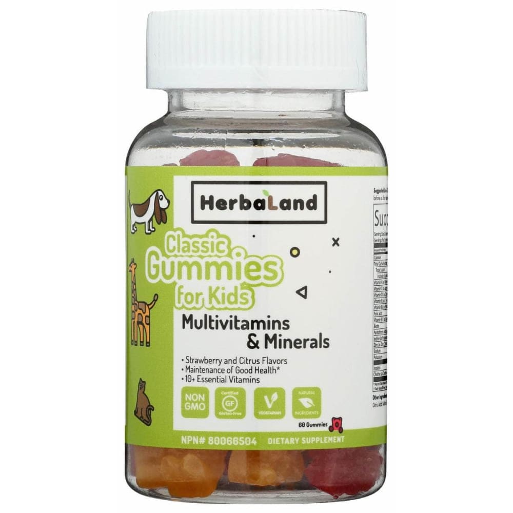 HERBALAND New HERBALAND: Multivitamin Classic Gummies For Kids, 60 pc