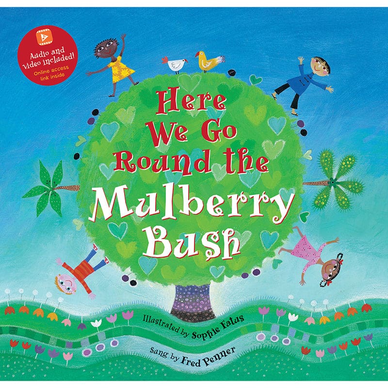 Here We Go Round The Mulberry Bush (Pack of 6) - Book With Cassette/CD - Barefoot Books