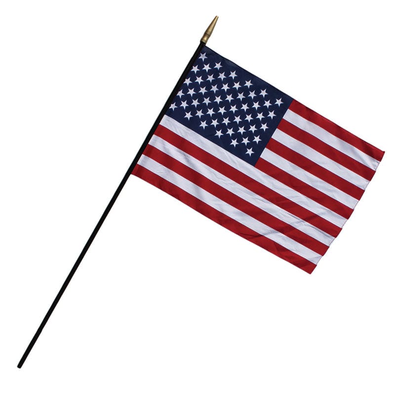 Heritage Us Classroom Flag 12 X 18 Flag 3/8 X 30 Staff (Pack of 6) - Flags - Independence Flag