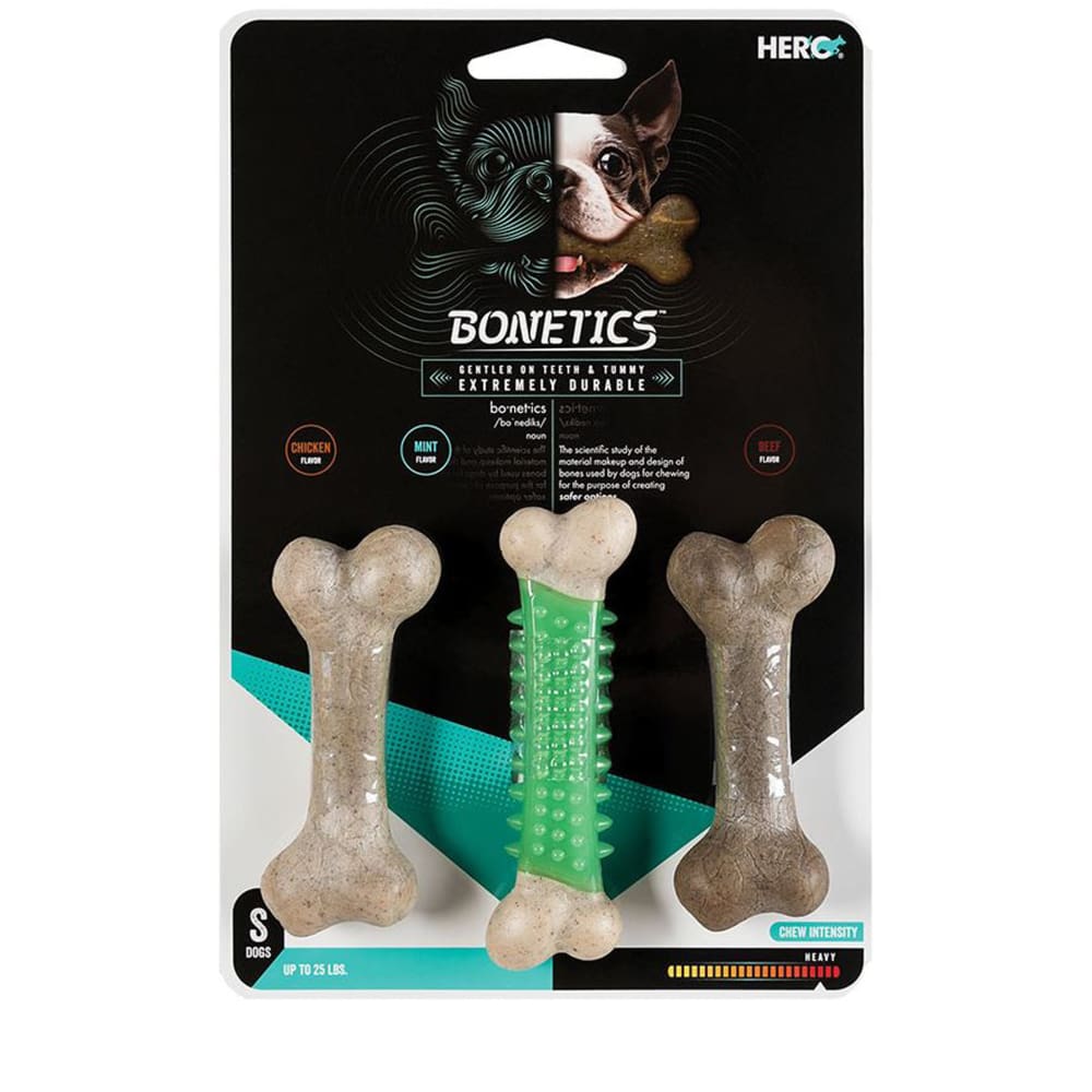 Hero Dog Bonetics Chew Combo Small 3 Pack - Pet Supplies - Hero Dog