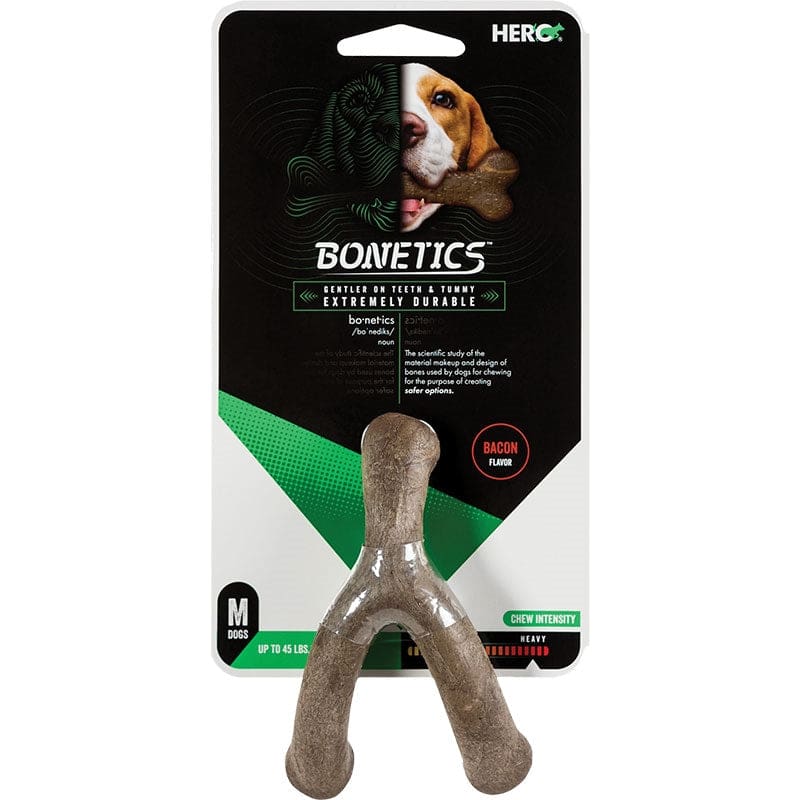 Hero Dog Bonetics Wishbone Bacon Medium - Pet Supplies - Hero Dog