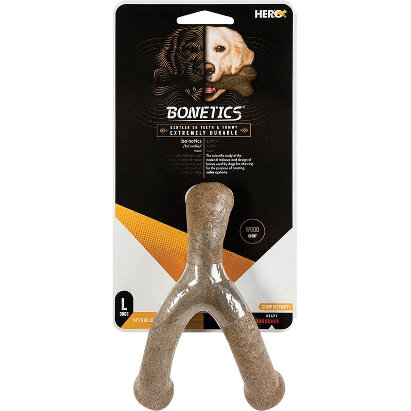 Hero Dog Bonetics Wishbone Wood Large - Pet Supplies - Hero Dog