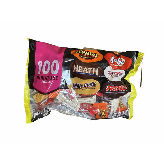 Hershey's Hershey, Miniatures Chocolate Assortment Candy, Halloween, 27.87 oz, Variety Bag (100 Pieces)