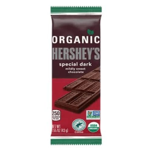 HERSHEY Grocery > Refrigerated HERSHEY: Special Dark Organic Chocolate Candy Bar, 1.55 oz