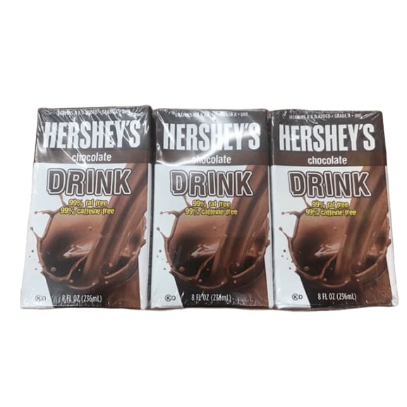 Hershey's Chocolate Drink, 99% Fat Free, 3 x 8 fl oz - ShelHealth.Com