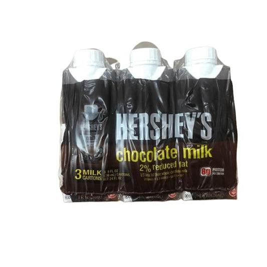 Hershey's Chocolate Flavored Milk, 2% Reduced Fat, 3 x 8 fl oz - ShelHealth.Com