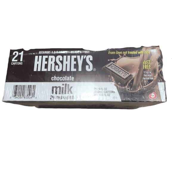 Hershey's chocolate flavored milk , 21x 8 Ounce Aseptic Boxes - ShelHealth.Com