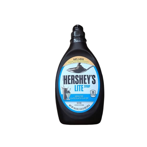 HERSHEY'S Chocolate Syrup, Lite, 18.5 Ounce - ShelHealth.Com
