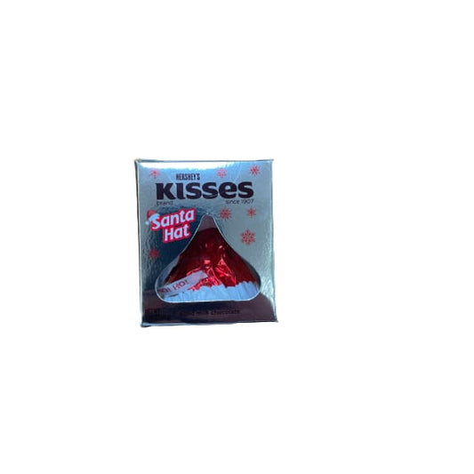 HERSHEY’S KISSES Santa Hat Solid Milk Chocolate Candy Holiday 1.45 oz Gift Box - HERSHEY’S