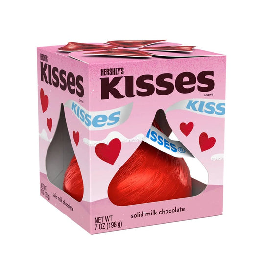 HERSHEY’S KISSES Solid Milk Chocolate Candy Valentine’s Day 7 oz Gift Box - HERSHEY’S