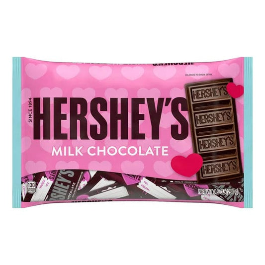 HERSHEY’S Milk Chocolate Candy Bars Valentine’s Day 9.9 oz Bag - HERSHEY’S