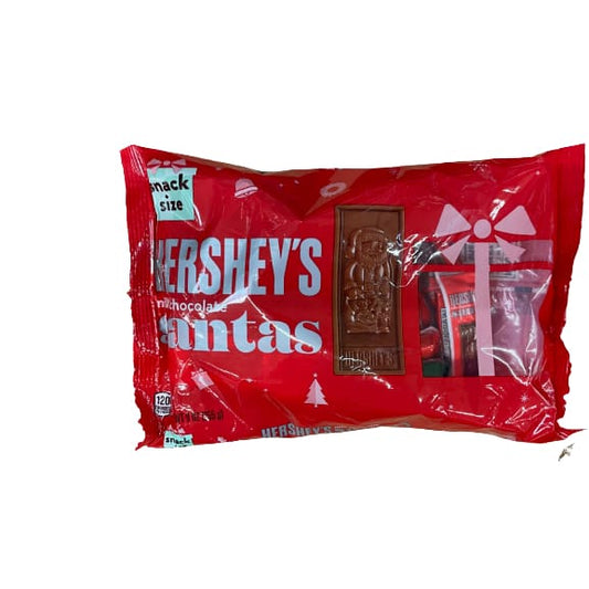 HERSHEY’S Milk Chocolate Snack Size Santas Candy Bars Christmas 9 oz Bag - HERSHEY’S