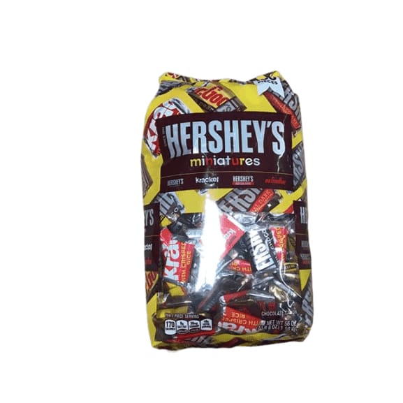 HERSHEY'S Miniatures Chocolate Candy, Snack Size Assortment, 56 Ounce Bulk Bag - ShelHealth.Com