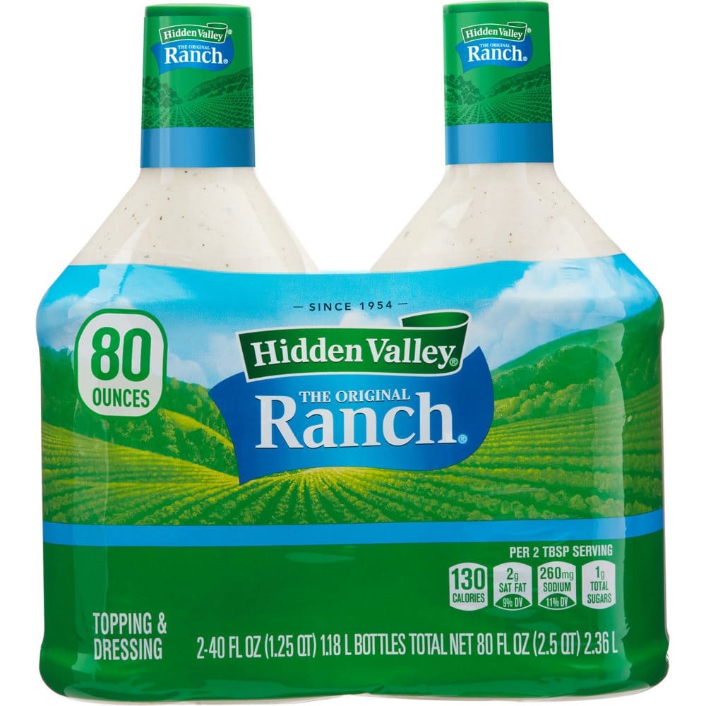 Hidden Valley Original Ranch Dressing (40 oz. 2 pk.) - Condiments Oils & Sauces - Hidden Valley