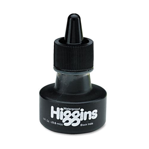 Higgins Waterproof Pigmented Drawing Ink 32 Oz Bottle Black - School Supplies - Higgins®