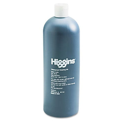 Higgins Waterproof Pigmented Drawing Ink 32 Oz Bottle Black - School Supplies - Higgins®