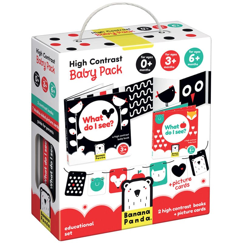 High Contrast Baby Pack (Pack of 2) - Hands-On Activities - Banana Panda