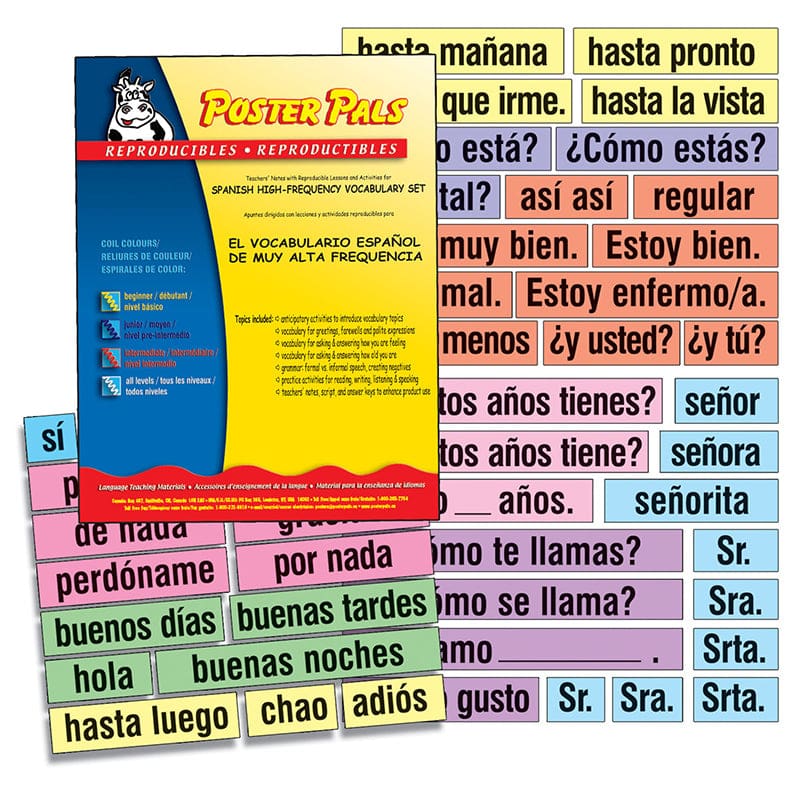 High-Freq Vocab Card Set Spanish - Flash Cards - Poster Pals