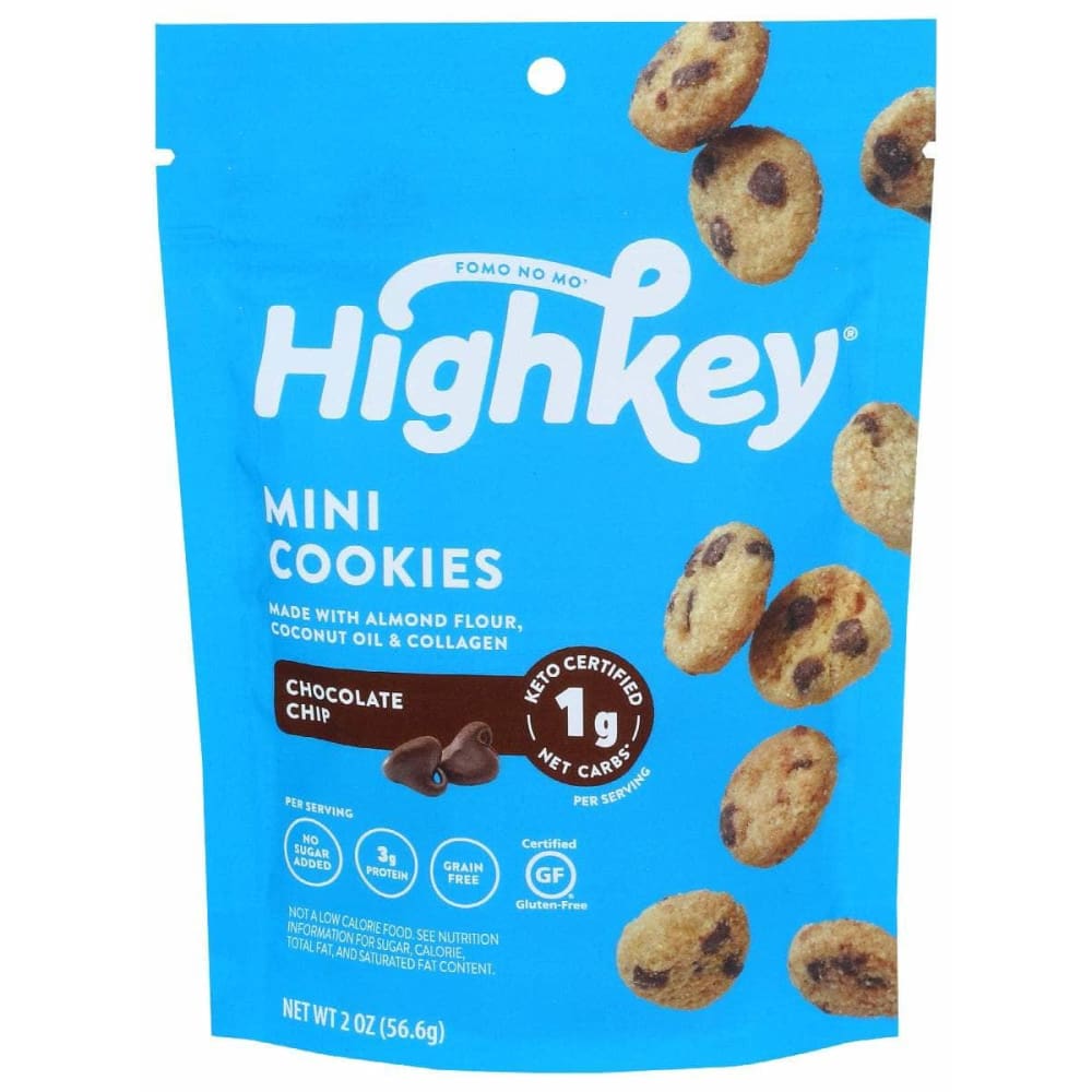 HIGHKEY HIGH KEY SNACKS Mini Cookies Chocolate Chip, 2 oz