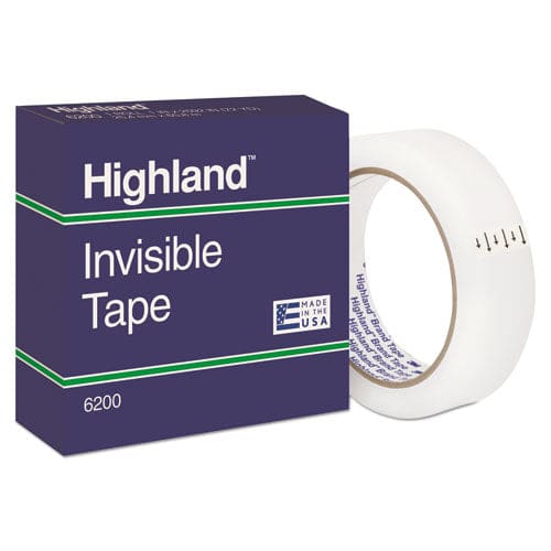 Highland Invisible Permanent Mending Tape 1 Core 0.5 X 36 Yds Clear - School Supplies - Highland™