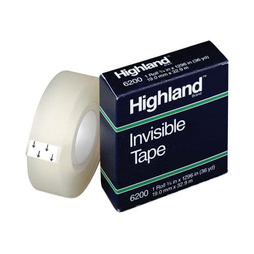 Highland Invisible Permanent Mending Tape 1 Core 0.75 X 36 Yds Clear - School Supplies - Highland™