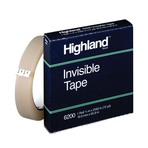 Highland Invisible Permanent Mending Tape 3 Core 0.75 X 72 Yds Clear - School Supplies - Highland™