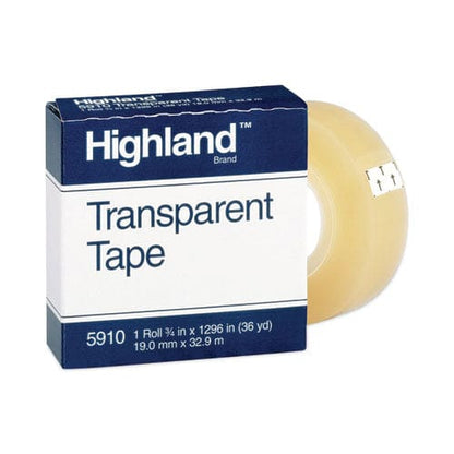 Highland Transparent Tape 1 Core 0.75 X 36 Yds Clear - School Supplies - Highland™