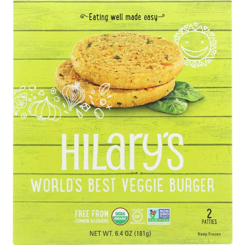 Hilarys Eat Well Hilary's Eat Well Worlds Best Veggie Burger, 6.4 oz
