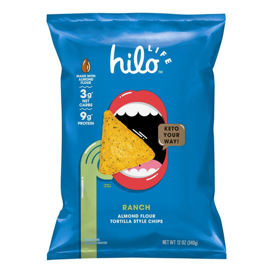 Hilo Life Ranch Flavor Keto Friendly Tortilla Chips 12 oz. - Hilo Life