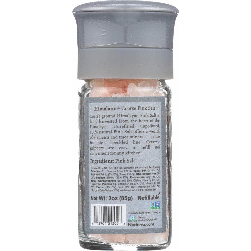 Natierra Himalania Himalayan Coarse Pink Salt Grinder, 3 oz