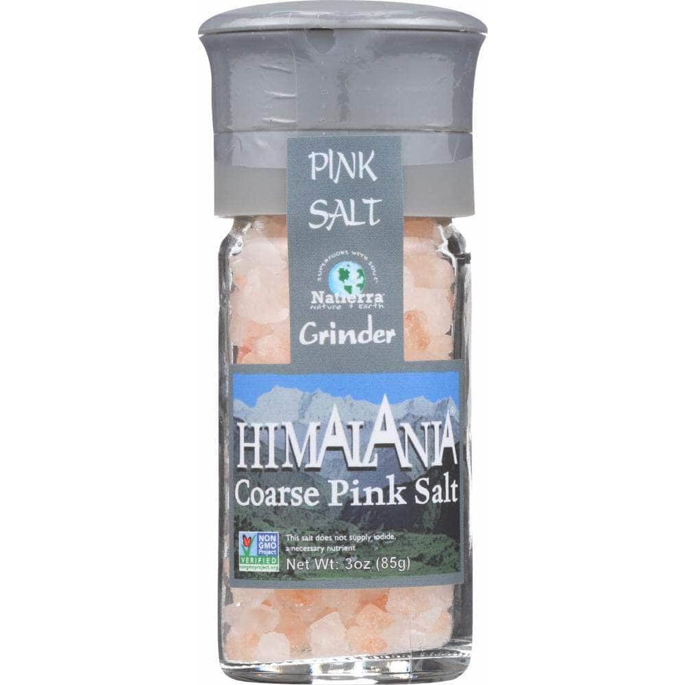Natierra Himalania Himalayan Coarse Pink Salt Grinder, 3 oz
