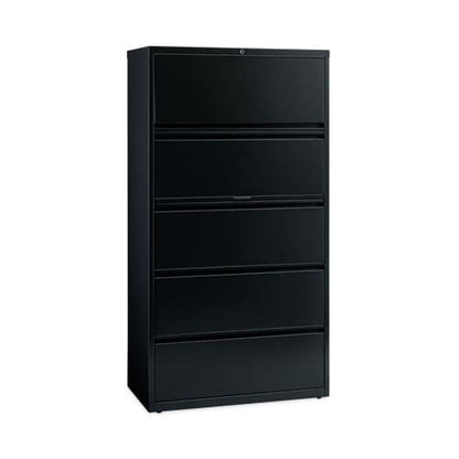 Hirsh Industries Lateral File Cabinet 5 Letter/legal/a4-size File Drawers Black 30 X 18.62 X 67.62 - Furniture - Hirsh Industries®