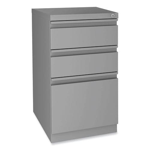 Hirsh Industries Modern Teacher Series Left Pedestal Desk 60 X 24 X 28.75 Charcoal/silver - Furniture - Hirsh Industries®