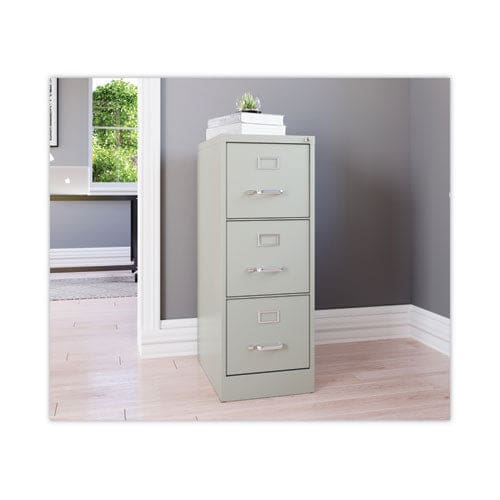 Hirsh Industries Vertical Letter File Cabinet 3 Letter-size File Drawers Light Gray 15 X 22 X 40.19 - Furniture - Hirsh Industries®