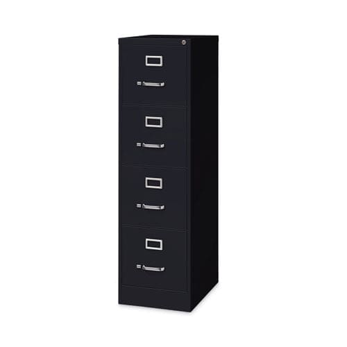 Hirsh Industries Vertical Letter File Cabinet 4 Letter-size File Drawers Black 15 X 22 X 52 - Furniture - Hirsh Industries®