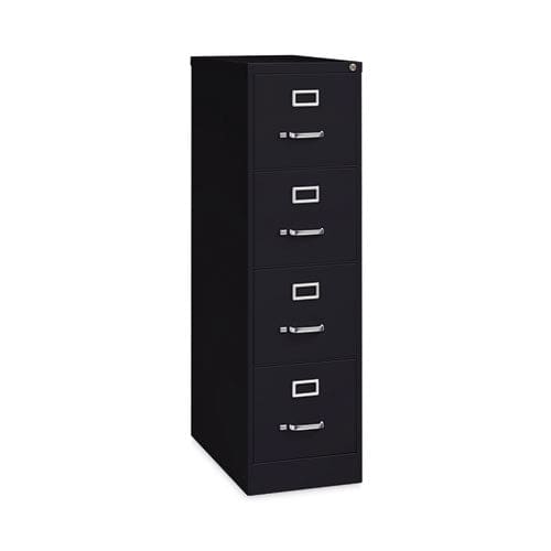 Hirsh Industries Vertical Letter File Cabinet 4 Letter-size File Drawers Black 15 X 26.5 X 52 - Furniture - Hirsh Industries®