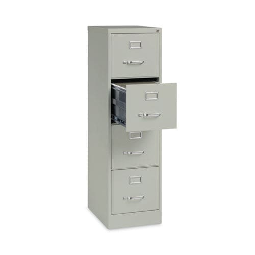 Hirsh Industries Vertical Letter File Cabinet 4 Letter-size File Drawers Light Gray 15 X 22 X 52 - Furniture - Hirsh Industries®