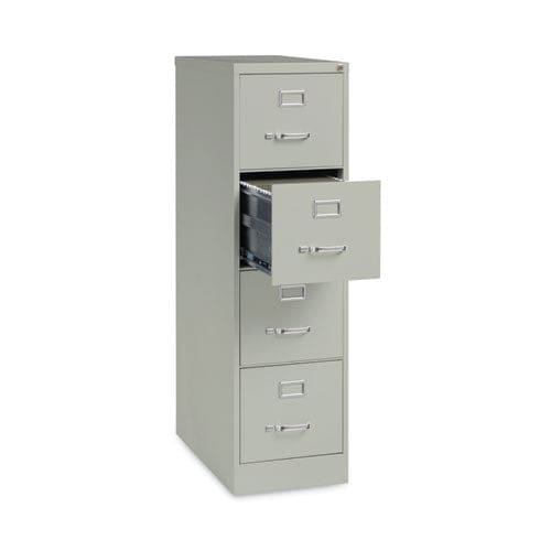 Hirsh Industries Vertical Letter File Cabinet 4 Letter-size File Drawers Light Gray 15 X 26.5 X 52 - Furniture - Hirsh Industries®