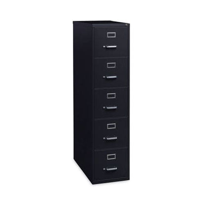 Hirsh Industries Vertical Letter File Cabinet 5 Letter-size File Drawers Black 15 X 26.5 X 61.37 - Furniture - Hirsh Industries®