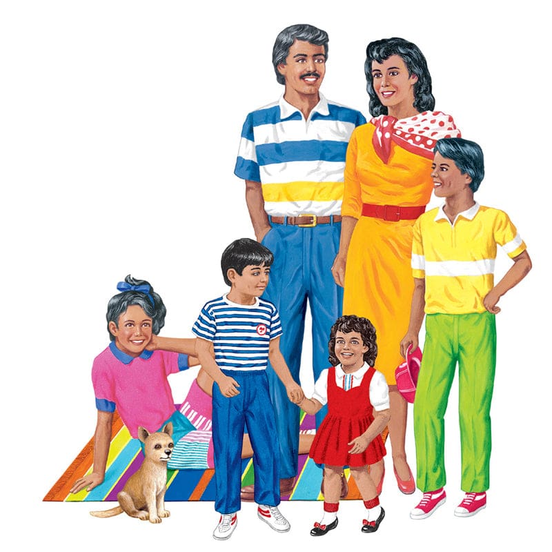 Hispanic Family Flannelboard Set Pre-Cut (Pack of 3) - Flannel Boards - Little Folk Visuals