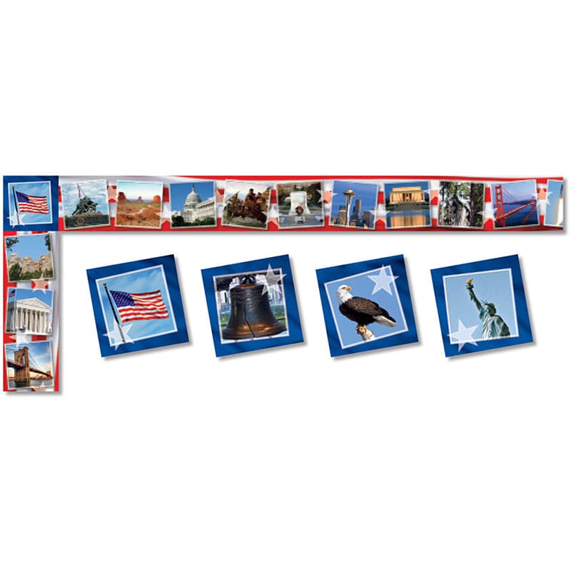 Historical America All Around The Board Trimmer (Pack of 10) - Border/Trimmer - North Star Teacher Resource