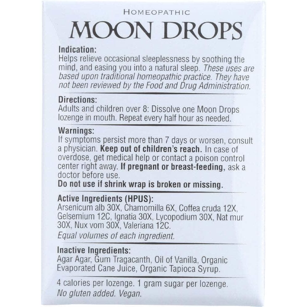 Historical Remedies Historical Remedies Homeopathic Moon Drops, 30 Lozenges
