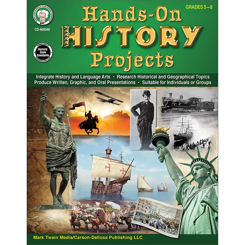 History Projects Resource Book Grades 5 - 8 (Pack of 6) - History - Carson Dellosa Education