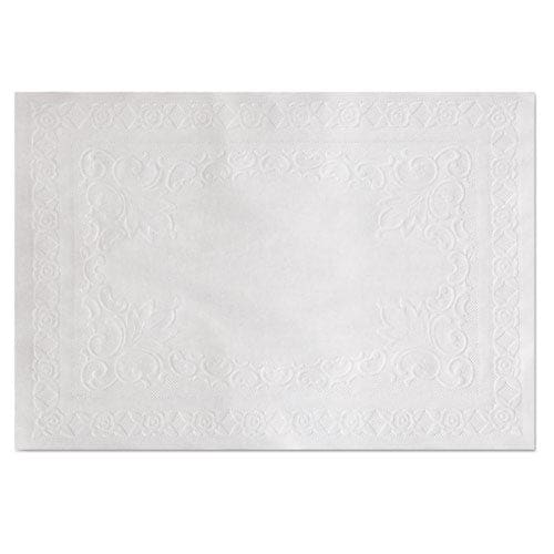 Hoffmaster Classic Embossed Straight Edge Placemats 10 X 14 White 1,000/carton - Food Service - Hoffmaster®