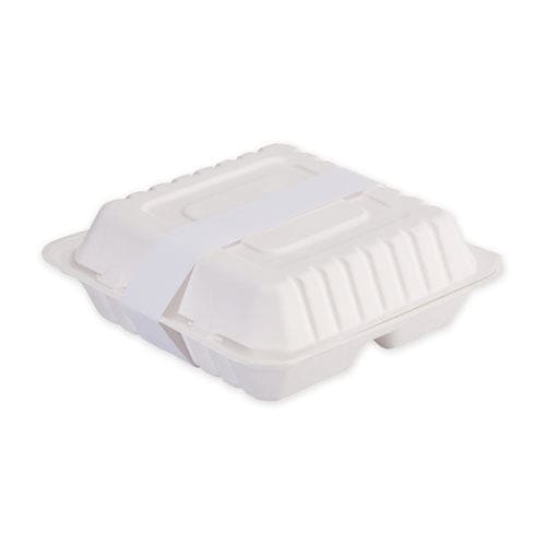 Hoffmaster Peel And Seal Tamper Evident Food Container Bands 1.5 X 24 White Paper 2,500/carton - Food Service - Hoffmaster®